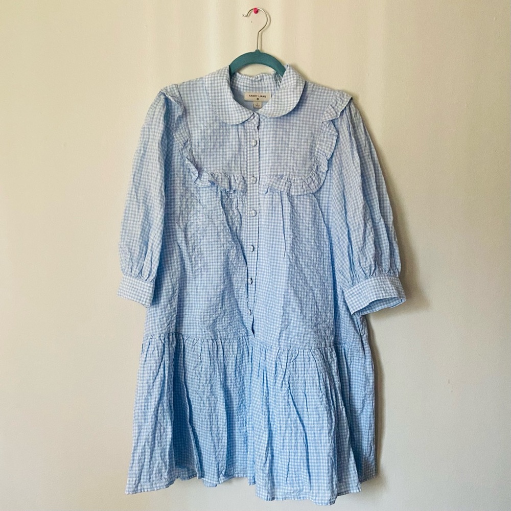 Sandy Liang X Target Blue Gingham Dress